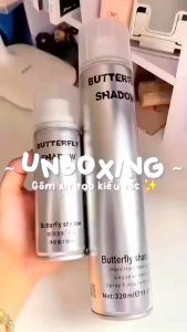 Keo Xịt Tóc Butterfly Shadow Giúp Giữ Nếp Tạo Kiểu Tóc Phồng Tự Nhiên - Chai 150ML-320ML
