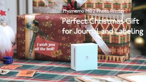 Phomemo M02 Mini Bluetooth Thermal Label PrinterPortable Inkless Sticker Maker MachineGreat For PhotoBarcodeLogoStudy NotesDIY Stickers