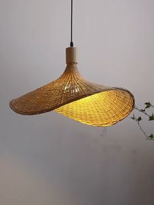 Bamboo Ceiling Lamp Rattan Lamp Living Room Tea Room Restaurant Decorative Chandelier Hotel B&B Lighting