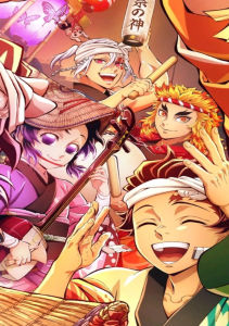 Bandai | Anime Demon Slayer Characters Oil Painting By Numbers Modern Wall Decor for Living Room Bedroom Perfect Gift No Frame