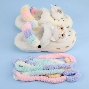 Warm Fleece Inner Lining for Crocs Winter Cloud Puff Booties Cotton Insert Suitable for Hole Shoes Cozy Autumn Winter Shoe Covers