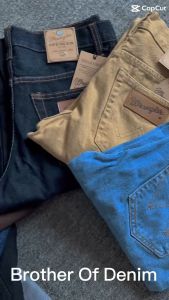 WRANGLER CELANA JEANS PRIA STANDAR WARNA HITAM ABU BIRU WASH CREAM GARMENT UKURAN 28-38