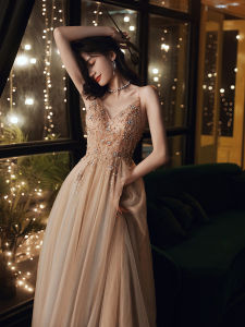 Glary Star Champagne Dress Skirt: A Perfect Choice for Annual Meetings & Parties