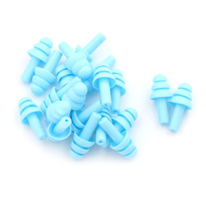 (Ce14)20Pcs Noise Reduction Silicone Ear Plugs Sleep Earplugs Swimming Earplugs With Rope For Diving Underwater Ear Plugs