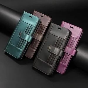 szhaiyu | Luxury Leather Wallet Card Solts Phone Case For IPhone 18 17 16 15 14 13 12 11 Pro Max Plus 17Air 17E 16E Shockproof Cover