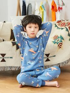 Thickened Fleece Childrens Warm Underwear Set Baby Boys Girls Winter Sleepwear Autumn Clothes Pants Thermal Suit for Kids