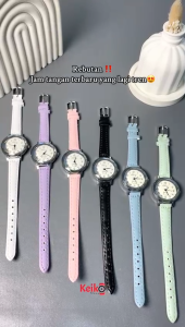 ANKL022 - Jam Tangan Wanita Analog Quartz Dial Bulat Desain Lucu Fashion