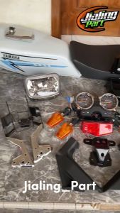 Bodi full set RX king warna Putih Lembayung model standart tangki RX King set Putih Lembayung pnp RX King paket body rx king cover body king Putih Lembayung