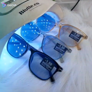 9081 PGX Kacamata minus photocromik dan antiradiasi langsung pakai kaki per free bok lap dan spray