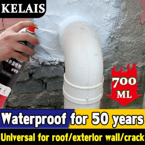 Professional Waterproofing For 100 Years Waterproof Sealant Spray 1600ml Fast Drying For Roof Wall Pipe Floor Cracks And Leaks Sealant Waterproof Leak Repair Spray Flexible Rubber Coating