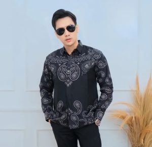 Batik Hadi Solo Kemeja Batik Slimfit full furing katun motif Berlian