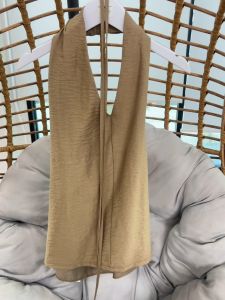 Y-007 เสื้อคล้องคอโชว์หลัง สำหรับสาวๆสไตล์คาเฟ่