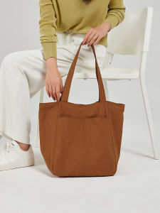 Waterproof Nylon Casual Tote Bag Large Capacity Commuter Shoulder Bag for Women by XYUPick Soft Foldable Washable Pure Color