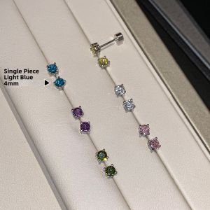 CAFFTI | Ear Nourishing Non-removable Flashing Diamond Crystal Sterling Silver 999 Earrings