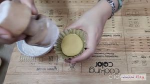 Penekan Adonan Pai / Penekan Adonan Kue /Penekan Pie 2 sisi bahan kayu