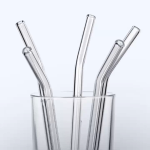 Set 2 Ống Hút Thủy Tinh Cong Borosilicate Chịu Nhiệt – Tái Sử Dụng