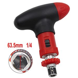 (Ready Stock)T-ratchet screwdriver manual screwdriver quick change cone screwdriver batch 6.35mm can be turned forward and reverse