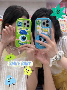 เคสโทรศัพท์การ์ตูน3D ลายมอนสเตอร์สำหรับ iPhone 15 14 13 12 11 Pro Max เคสโทรศัพท์ซิลิโคนนิ่มฝาหลังกันกระแทกน่ารัก