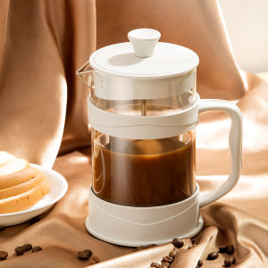 GIANXI Plastic Lid French Press Coffee Pot Stainless Steel Glass Coffee Maker Multifunctional Hand Punch Pot Coffee Accessories