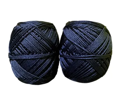 TALI RAJUT POLIESTER POLOS/BENANG RAJUT POLY KILAP D27 100GRAM
