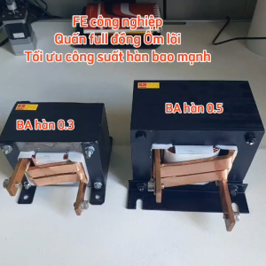 Biến áp hàn cell pin quấn full đồng ôm lõi rất mạnh (hàn kẽm 0.3 và 0.5)
