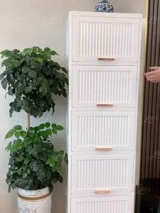 Jbos 42/52CM Cabinet Durabox Organizer Upgrade For Clothes Bedroom Bathroom Living Room Multifunctional White Locker Chest Wardrobe Storage Cabinet