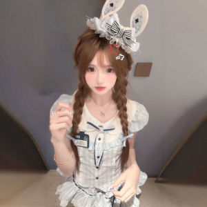 Bộ hai mảnh CHANGTONG áo polo và quần short cotton phong cách ngọt ngào dễ thương mùa hè