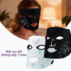 Mặt Nạ Silicon LED 7 Màu Thiết Bị Làm Đẹp Photon Chống Lão Hóa Phục Hồi Da Làm Săn Da Máy Chăm Sóc Da Mặt Làm Thủ Công Bằng Nhựa Sử Dụng Điện