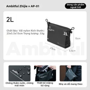 AMBITFUL | Túi Đựng Chống Nước Dễ Mang Nhẹ Nhàng Dung Lượng Lớn Phân Loại Ẩm Khô Cho Nhiếp Ảnh Ngoài Trời