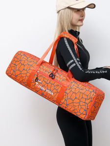 Large Capacity Oxford Cloth Yoga Mat Bag Crossbody Handheld Fitness Sports Yoga Brick Storage Bag Men Women Universal
