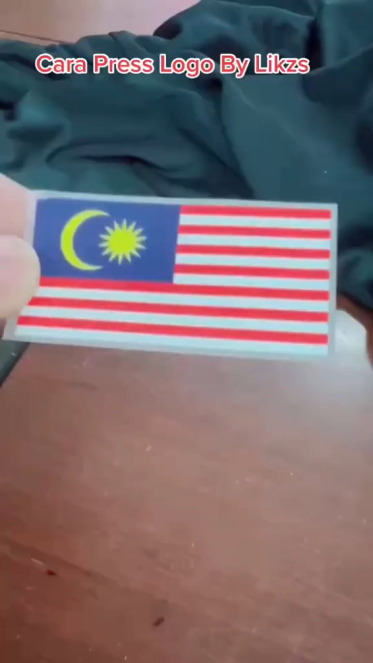 5cm*2.5cm Menyeterika Bendera Malaysia Uniform Pelekat / 5x2.5cm Malaysia Badge Pin emblem Lencana Bendera Malaysia