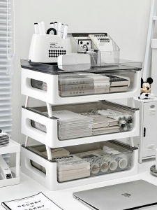 Desktop Document Storage Box Office Supplies A4 File Material File Rack Frame Multi-layer Large Capacity Desk Bookshelf