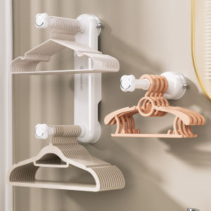 ตู้เสื้อผ้าแบบดูดซับผนังสำหรับหน้าบ้านแบบพับได้พร้อมที่แขวนเสื้อผ้า กระดานเก็บของแบบยูโรสไตล์สีพื้น