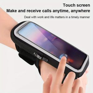 HAISSKY Wristband Bags For iPhone 17 16 15 14 13 Pro Max 17 Air 16E 16 Plus Outdoor Cycling Fitnees Touch Screen Armband Pouch