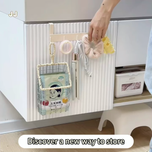 LivinEase Storage Basket | Door Hanger Organizer | No Punching Layered Rack | For Dormitory Cabinet & Closet