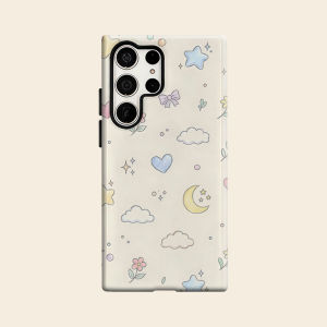 Cute Doodle Luxury Fashion Full Lens Protective Case for Samsung Galaxy S26 S25 S24 A56 A36 Plus Ultra