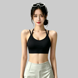 Quick-Drying Breathable Support Sports Bra with Cross-Back Design for Women Summer Fitness