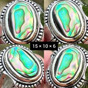 EST. JARI 8 - 9 NATURAL CINCIN BATU AKIK ABALON CELL