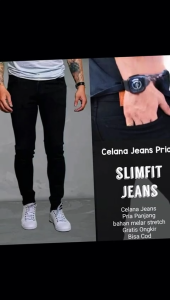 Celana Slimfit Pensil Strect Pria dan Wanita-Papaboz Wungu Fashion//Celana Jeans Slimfit Panjang Pria Wanita-Papaboz Wungu Fashion//Celana Pensil Panjang Pria Wanita//Celana Pensil Strecth Melar Pria Hitam Blitz Bio Stone//Celana Jeans Pria Lelaki Dewas