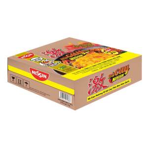 Thùng 30 gói Mì Cay Nissin Mì Xào Hương Vị Gà Cay Phô Mai
