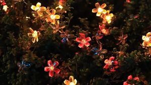 Solar Flower Strings Lights Sakura light christmas light Total Outdoor Lighting for Home Garden Decoration Waterproof Christmas Party Fairy Lights Solar Lamp