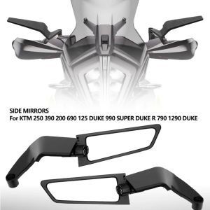 Motorcycle Mirrors Stealth Winglets Mirror To Rotate Adjustable Mirrors For KTM 250 390 200 690 125 DUKE 990 SUPER R 790 1290