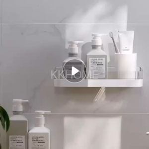 Wall-mounted soap dish ชั้นวางของในห้องน้ำ ชั้นวางของในห้องน้ำ ที่วางสบู่  ชั้นวางของอเนกประสงค์ ที่วางของในห้องน้ำ  KKHOME