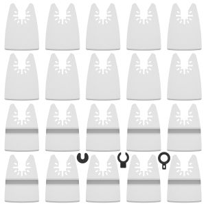 Stainless Steel Oscillating Scraper Blade Multitool Scraper Blade Wearproof Tapered Scraper for Caulk Adhesive Sealant Removal