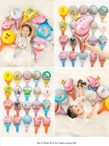 HUAFANGXISHI | Cartoon Handheld Foil Balloon Party Decoration