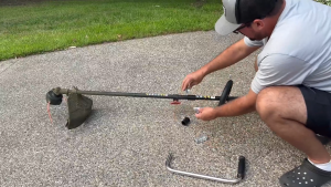 String Trimmer Handle / Lawn Trimmer Handle Grip / Aluminum Alloy Weed Eater Handle / Ergonomic Trimmer Grip