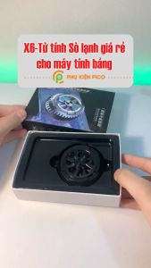 Quạt tản nhiệt sò lạnh điện thoại máy tính bảng X6 sò lạnh từ tính giá rẻ Led RGB