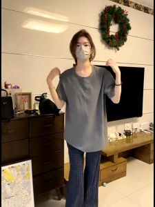 Quần Dài SUÔNG Nữ Thêu- Ca Rô Thời Trang Hàn Quốc-HLS