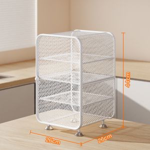 Multi-Layer Food Storage Cabinet with Ventilation