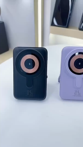 【SG In Stock🔥】20000mah Power Bank With Stand PD 22.5W Fast Charging 15W Magnetic Wireless Charging Powerbank With 4 Cable